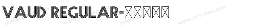 vaud regular字体转换